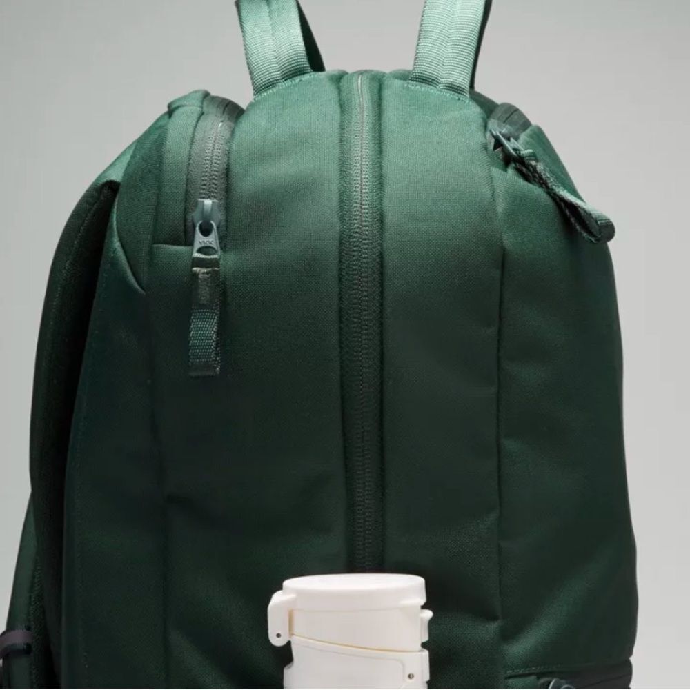 Lululemon Double-Zip Backpack 22L- Legacy Green/Grey Eucalyptus NWT laptop bag - Picture 11 of 13